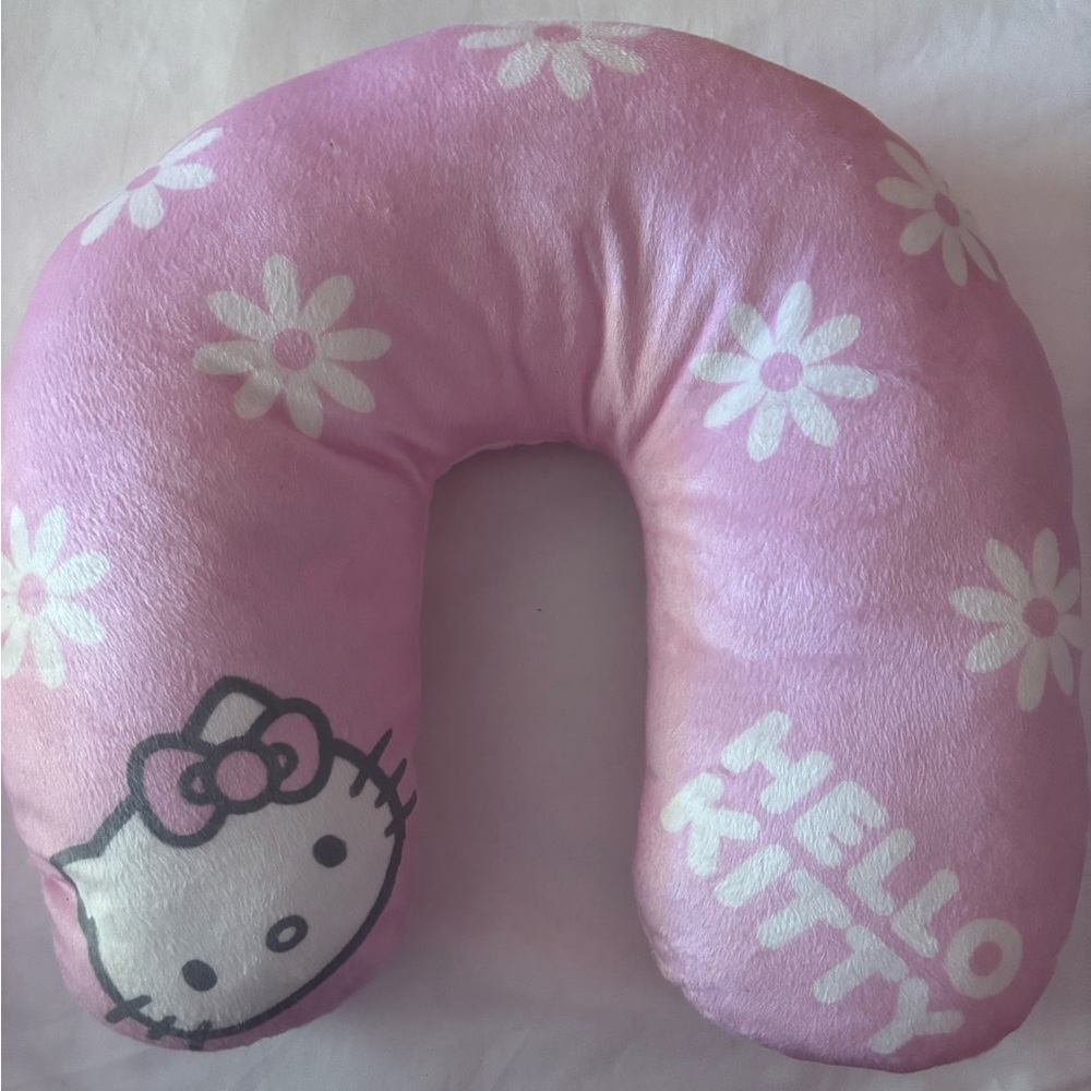 Hello Kitty Pink Floral Neck Pillow